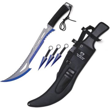 Snake Eye Tactical Ninja Sword With Throwing Knife Set